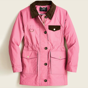 J Crew Field Jacket Vintage Raspberry