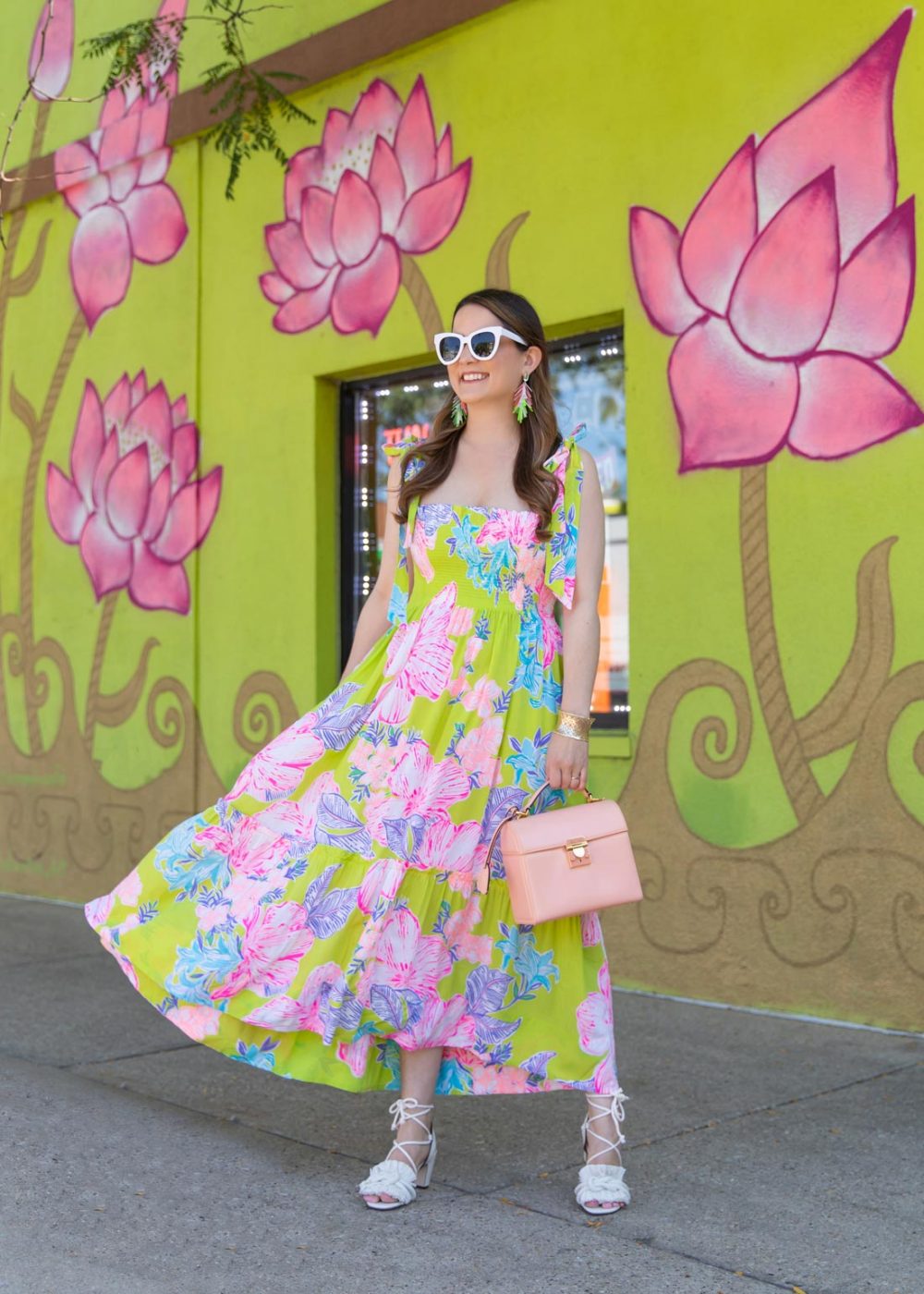 jennifer lake lilly pulitzer floral wall