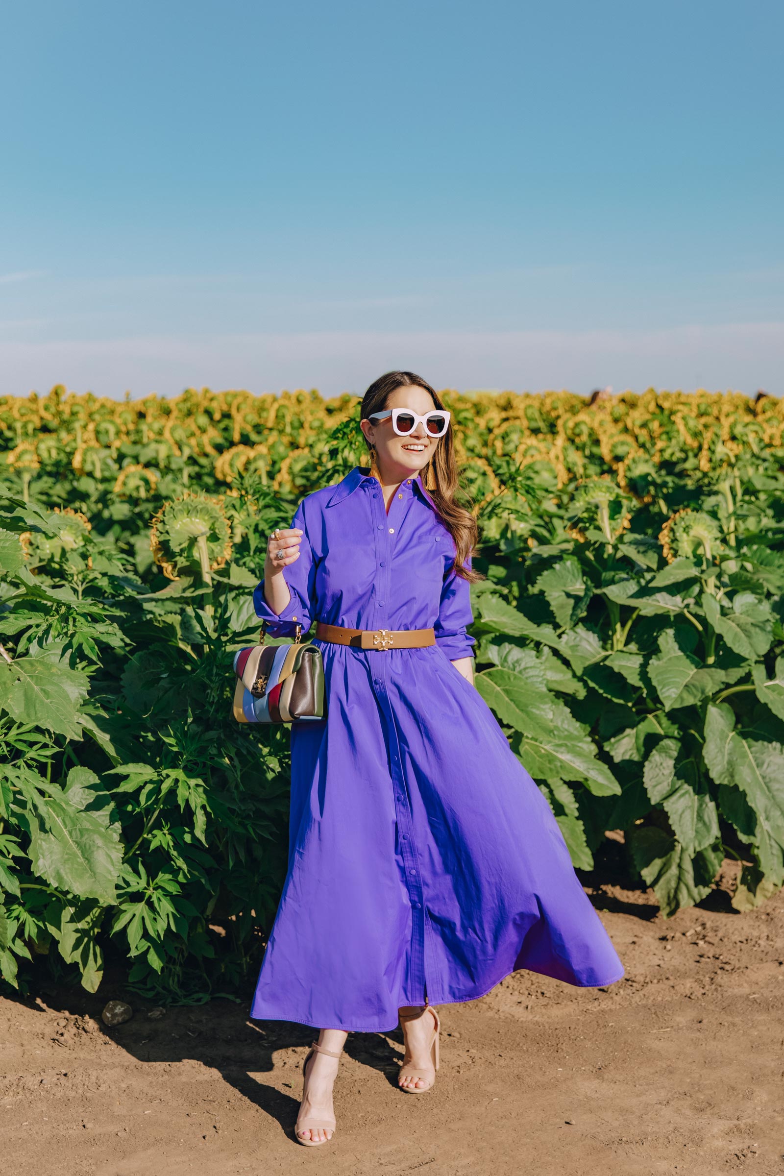 jennifer lake tory burch sunflower field