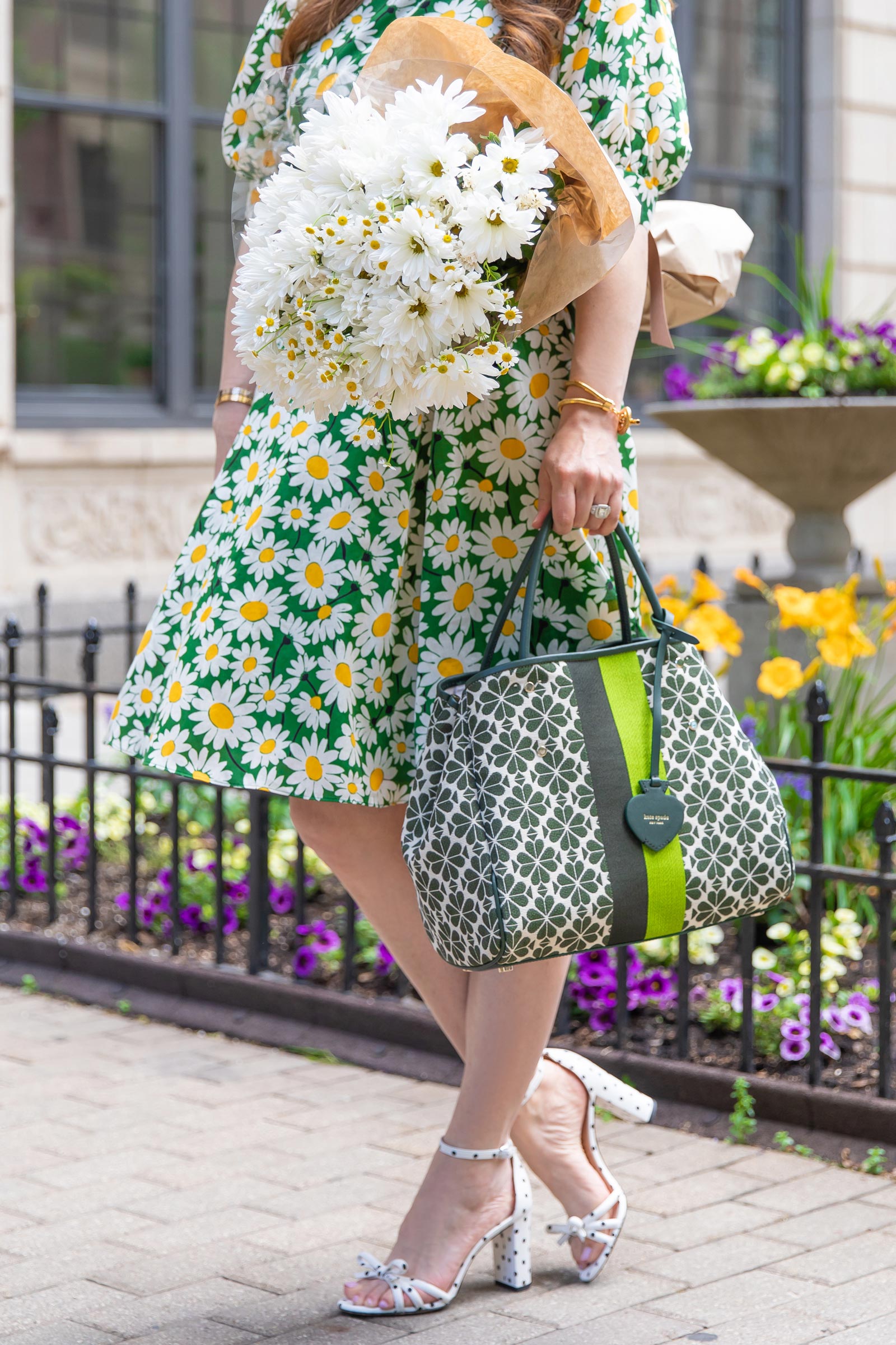 Kate Spade Green Logo Tote