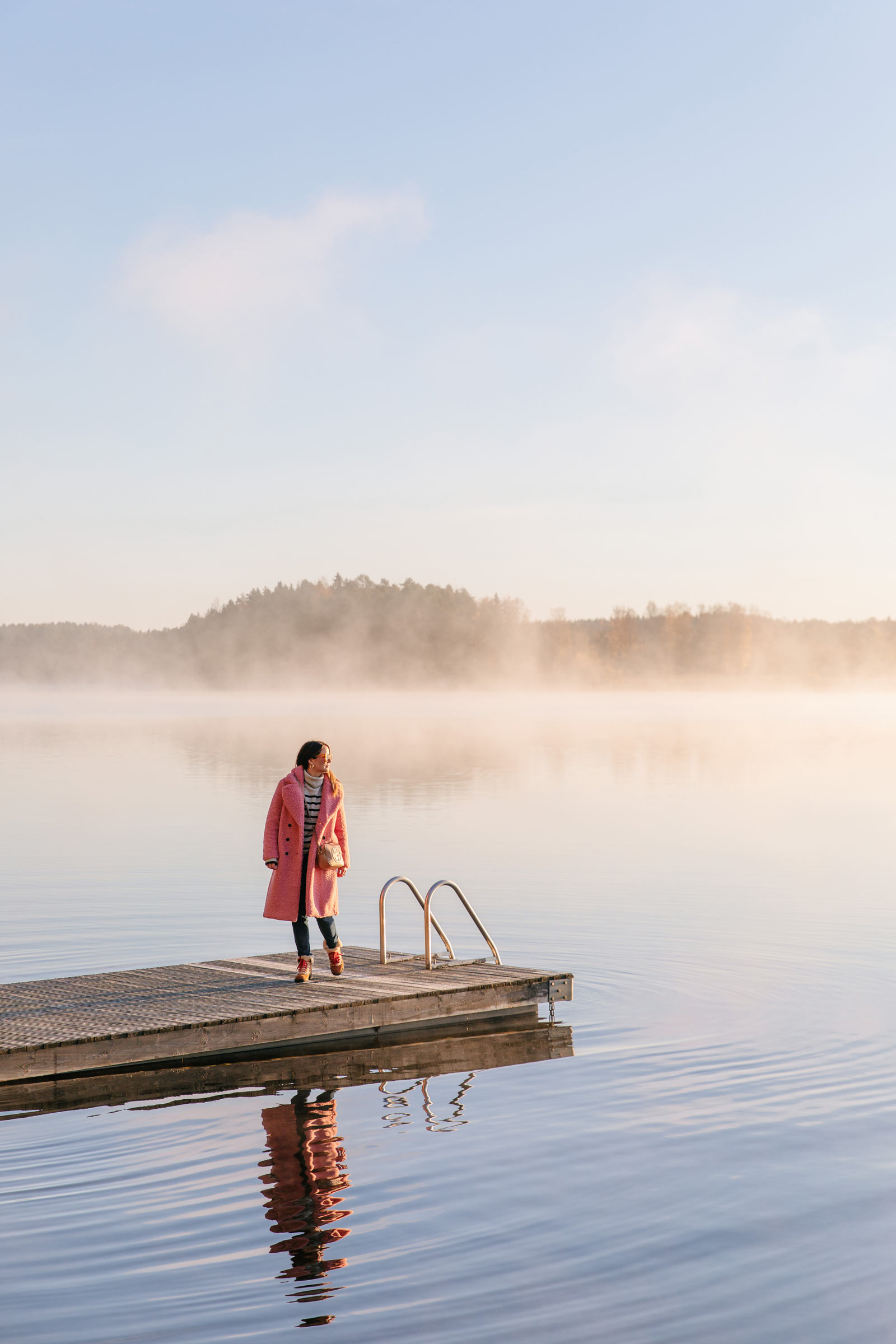 Jennifer Lake Pink Pier Dock