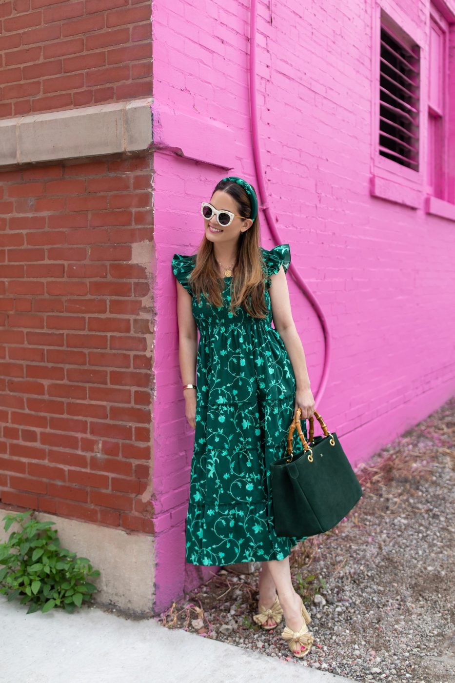 Hill House Green Floral Nap Dress - Style Charade