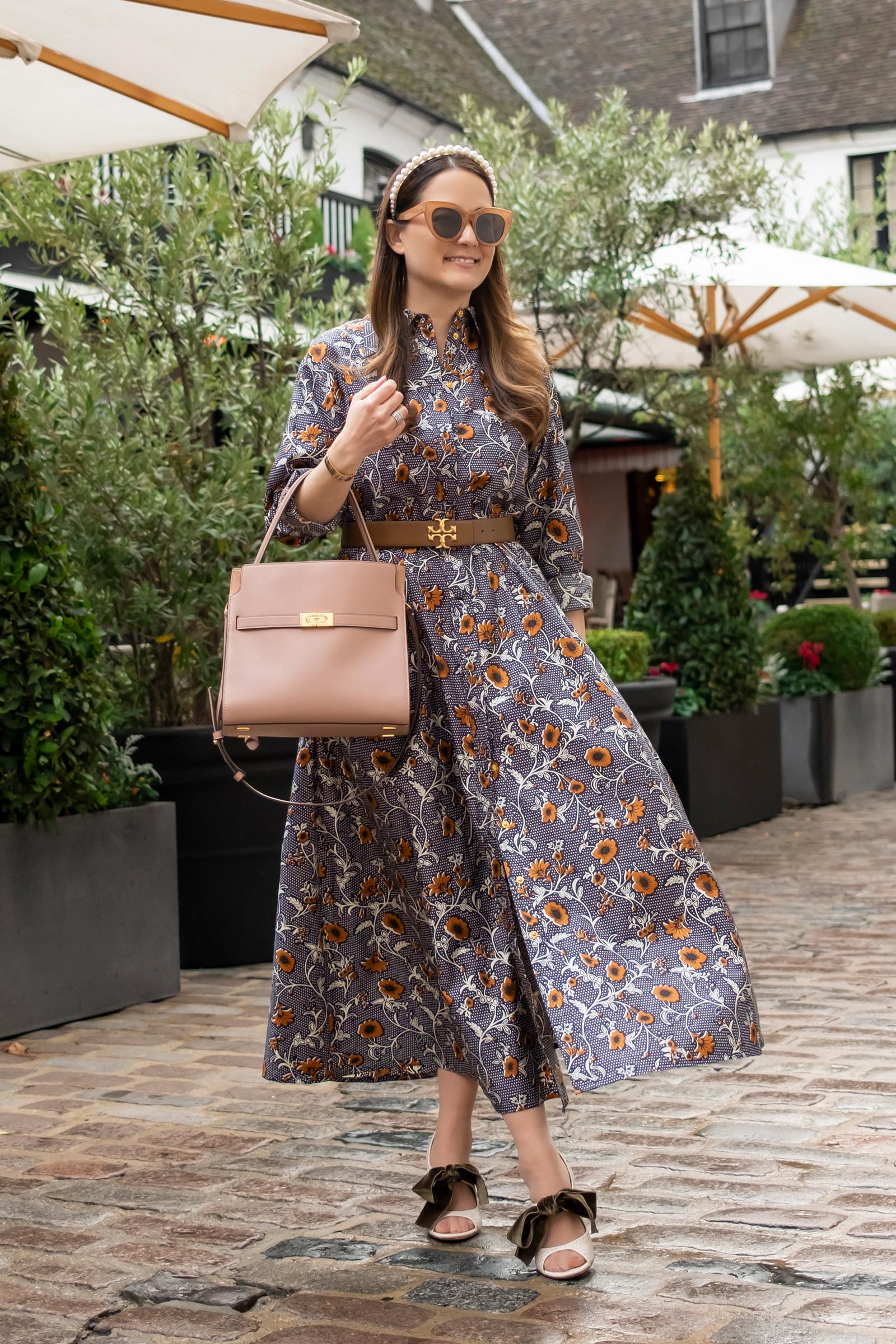 Jennifer Lake Tory Burch Shirtdress