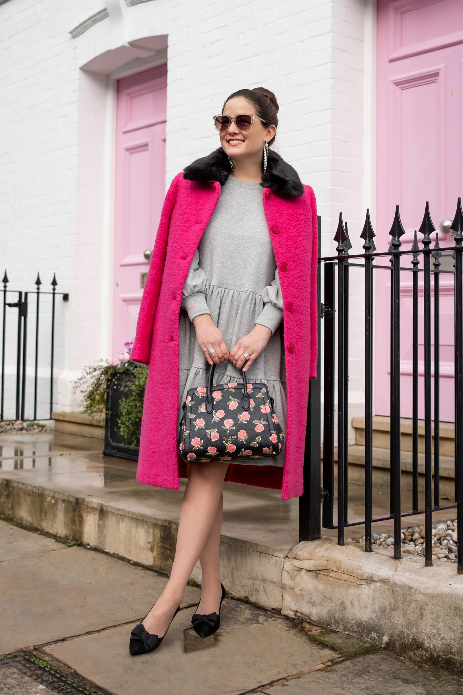 Total 59+ imagen kate spade pink coat