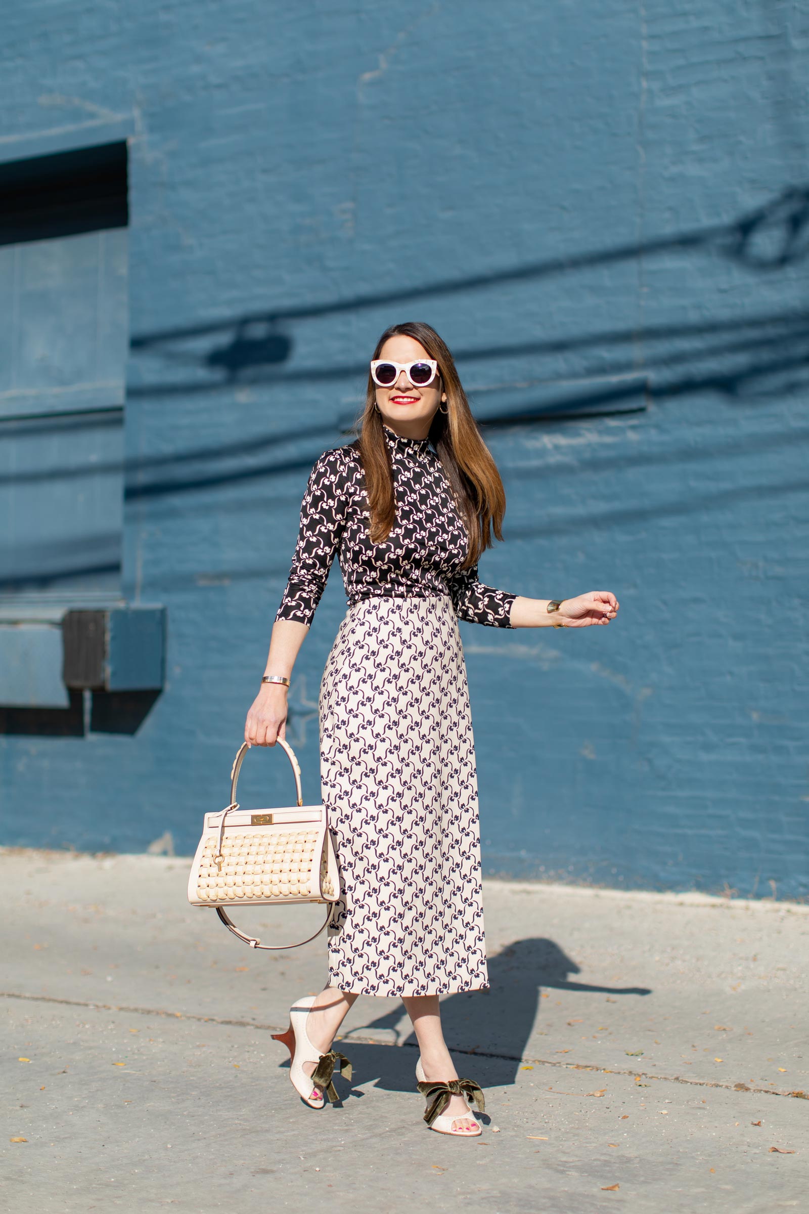 Tory Burch Printed Wrap Skirt