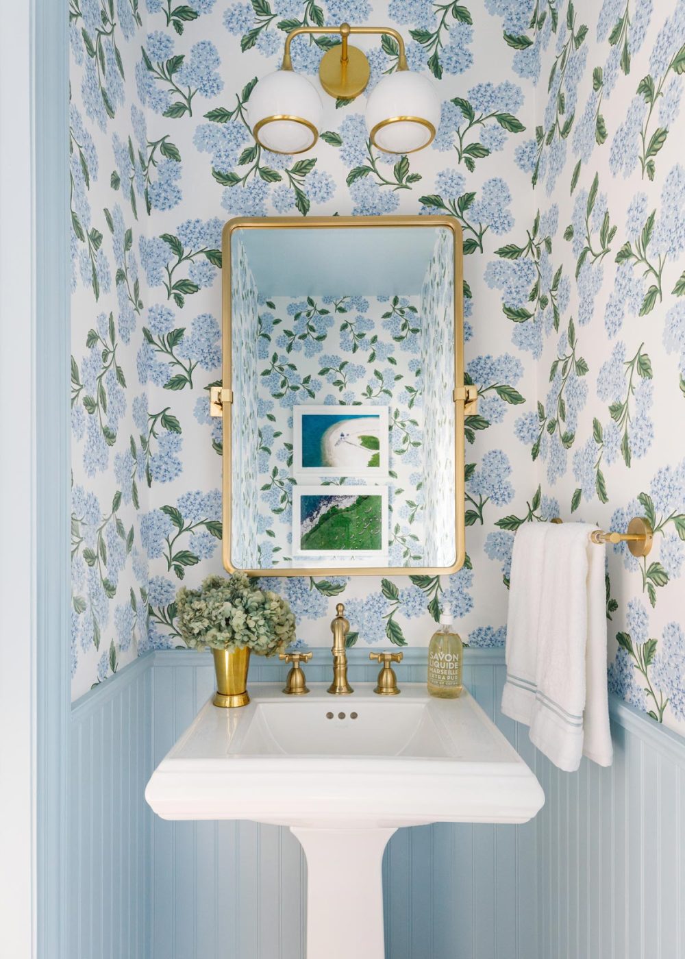 Hydrangea Powder Room