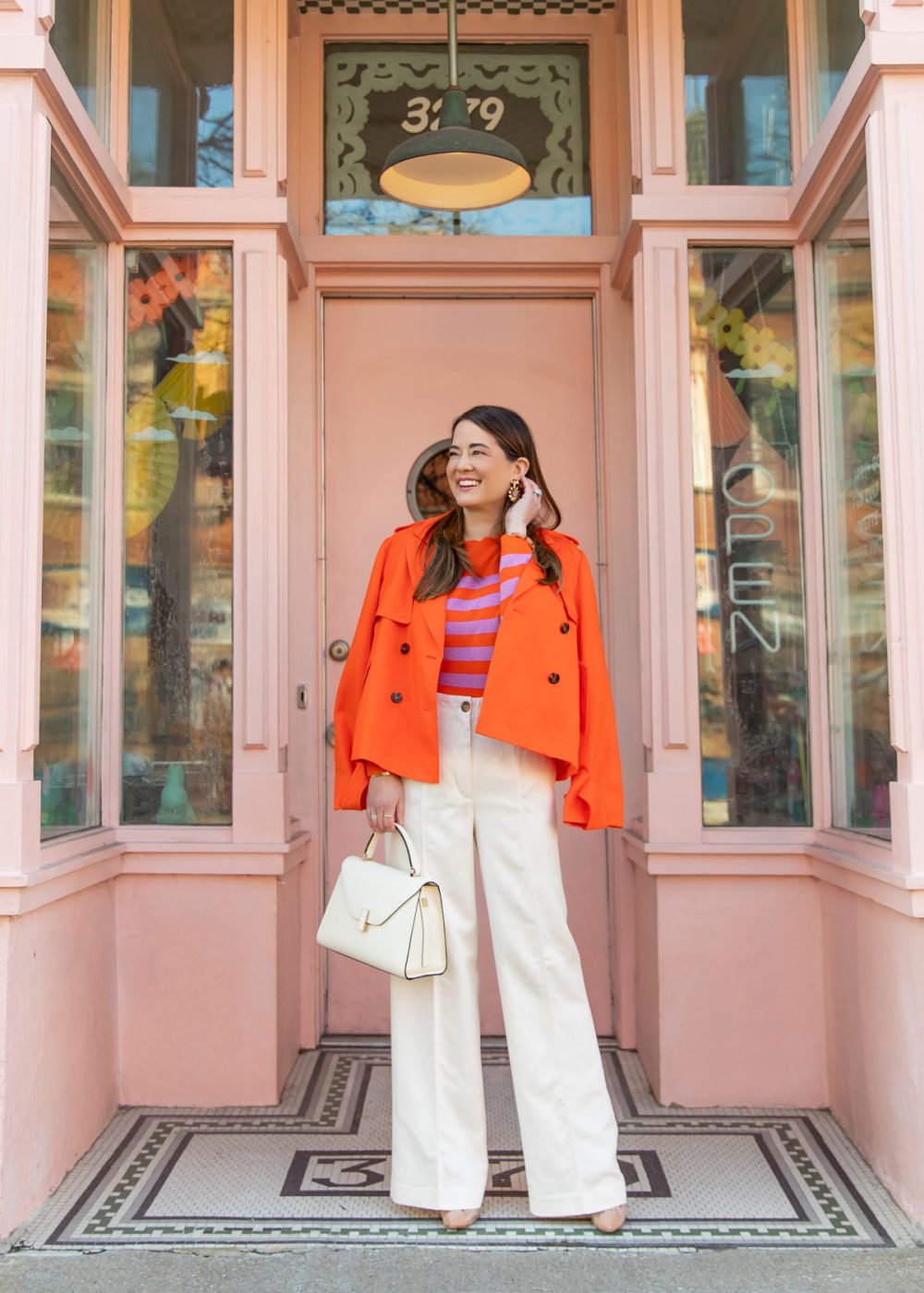 Ann Taylor Red Trench