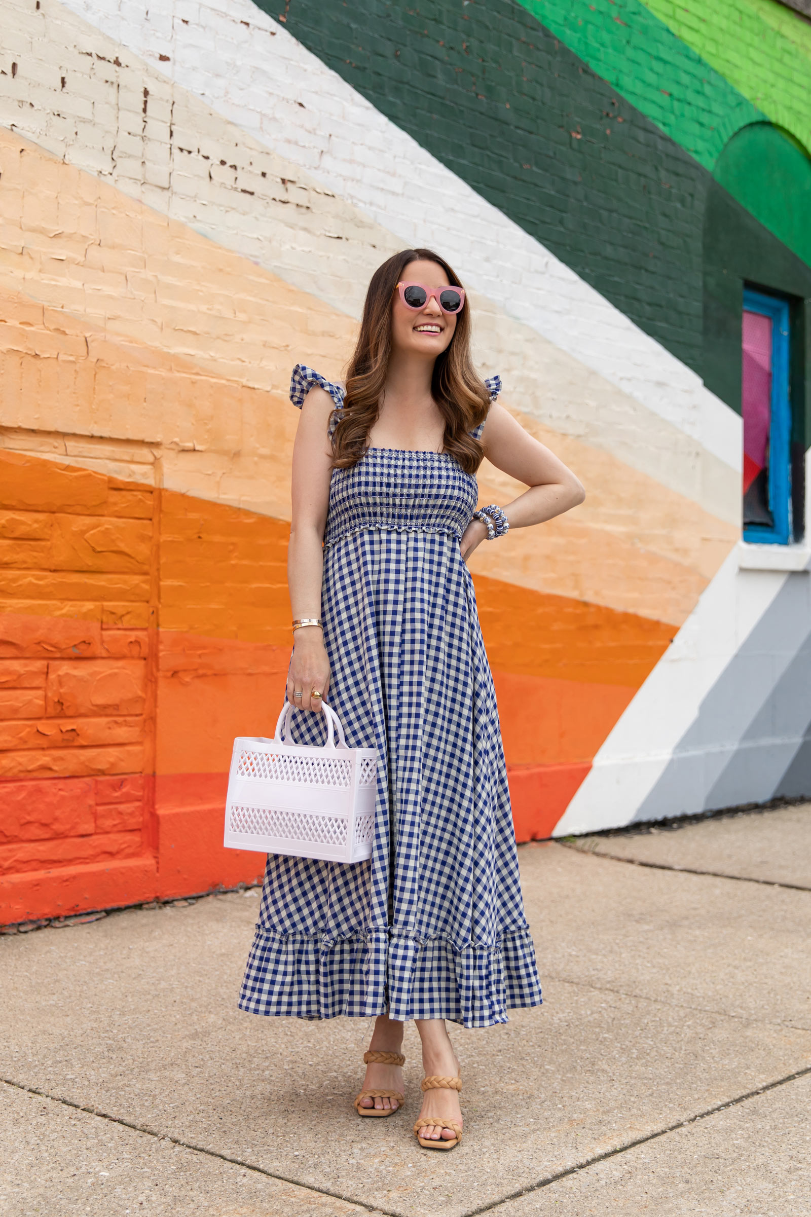 Nordstrom Rack Gingham Maxi Dress