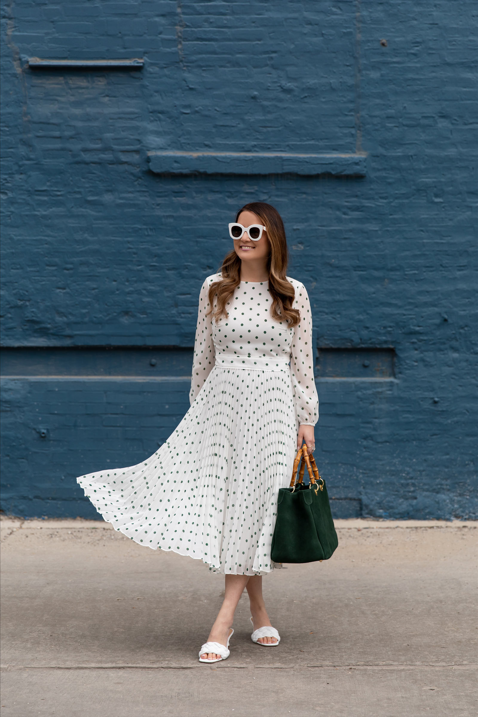 Jennifer Lake Polka Dot Dress