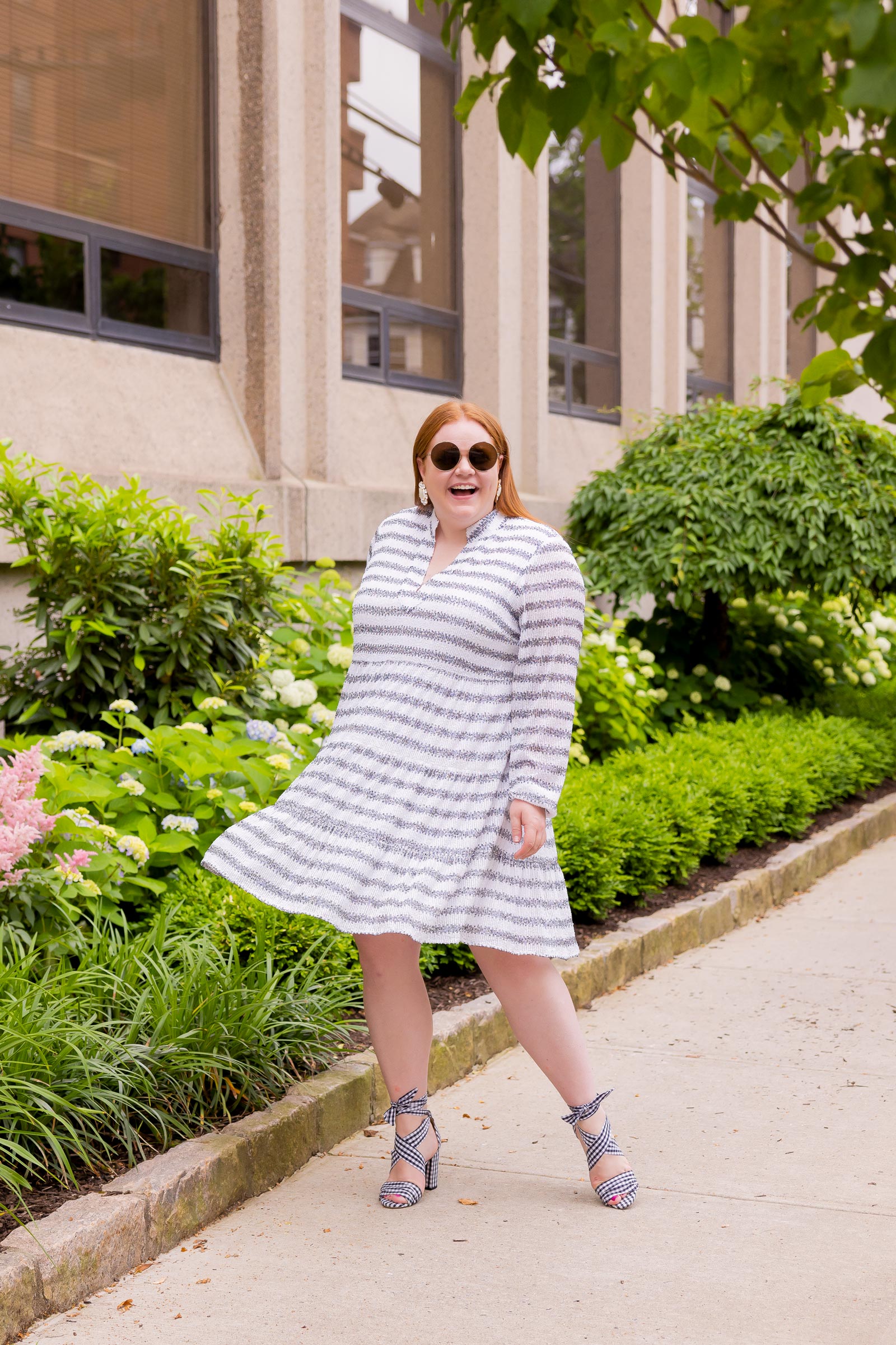 Allie Provost Connecticut | Charlotte Striped Sequin Dress