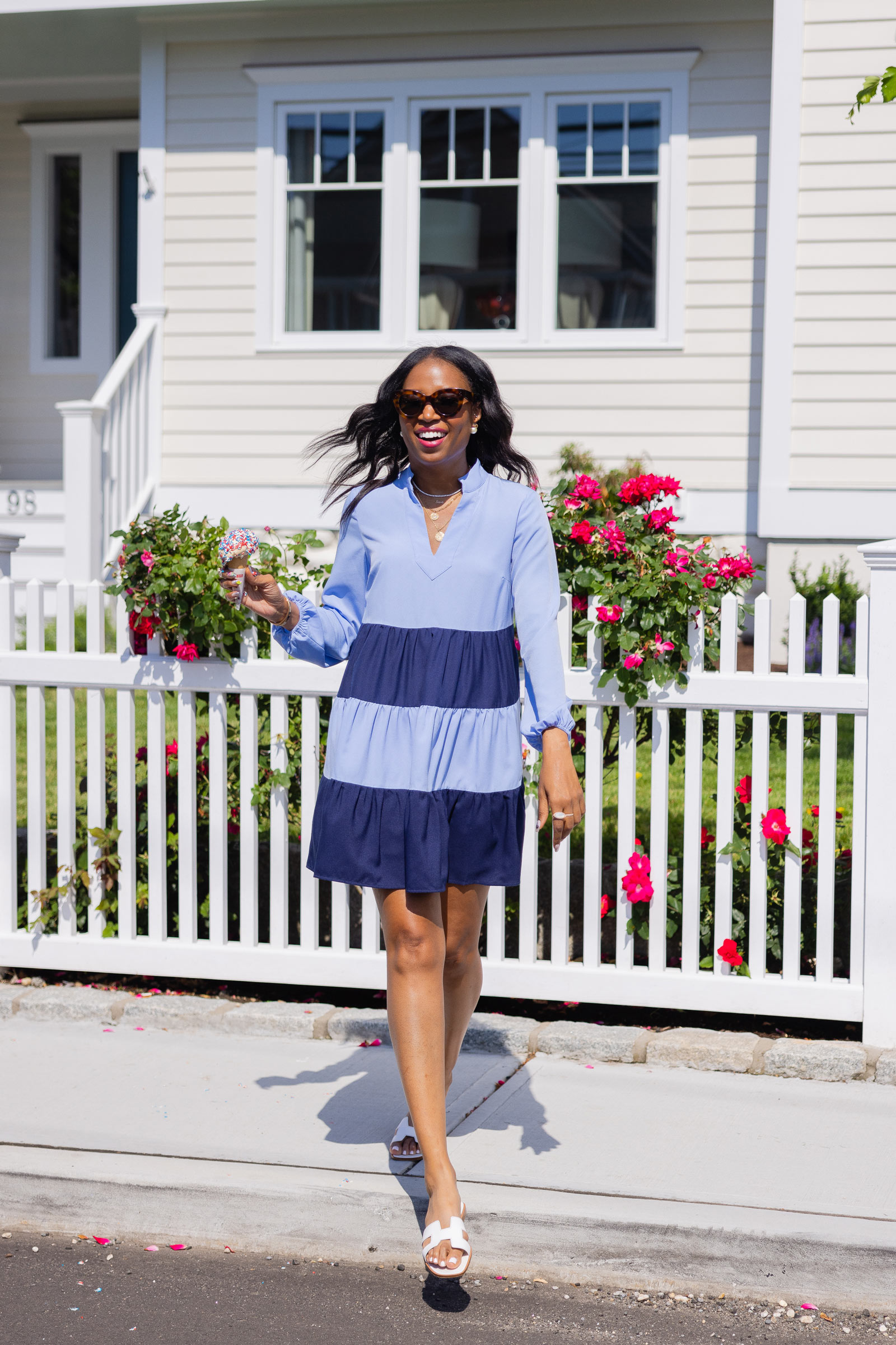 Clark and Stone Navy Blue Dress