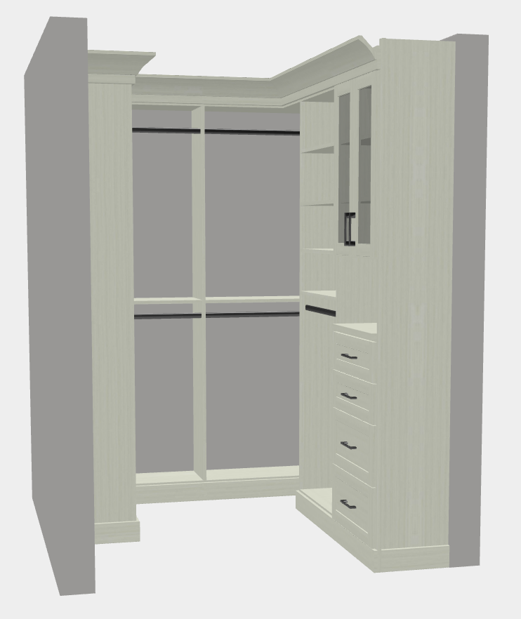 Inspired Closets 3d Rendering