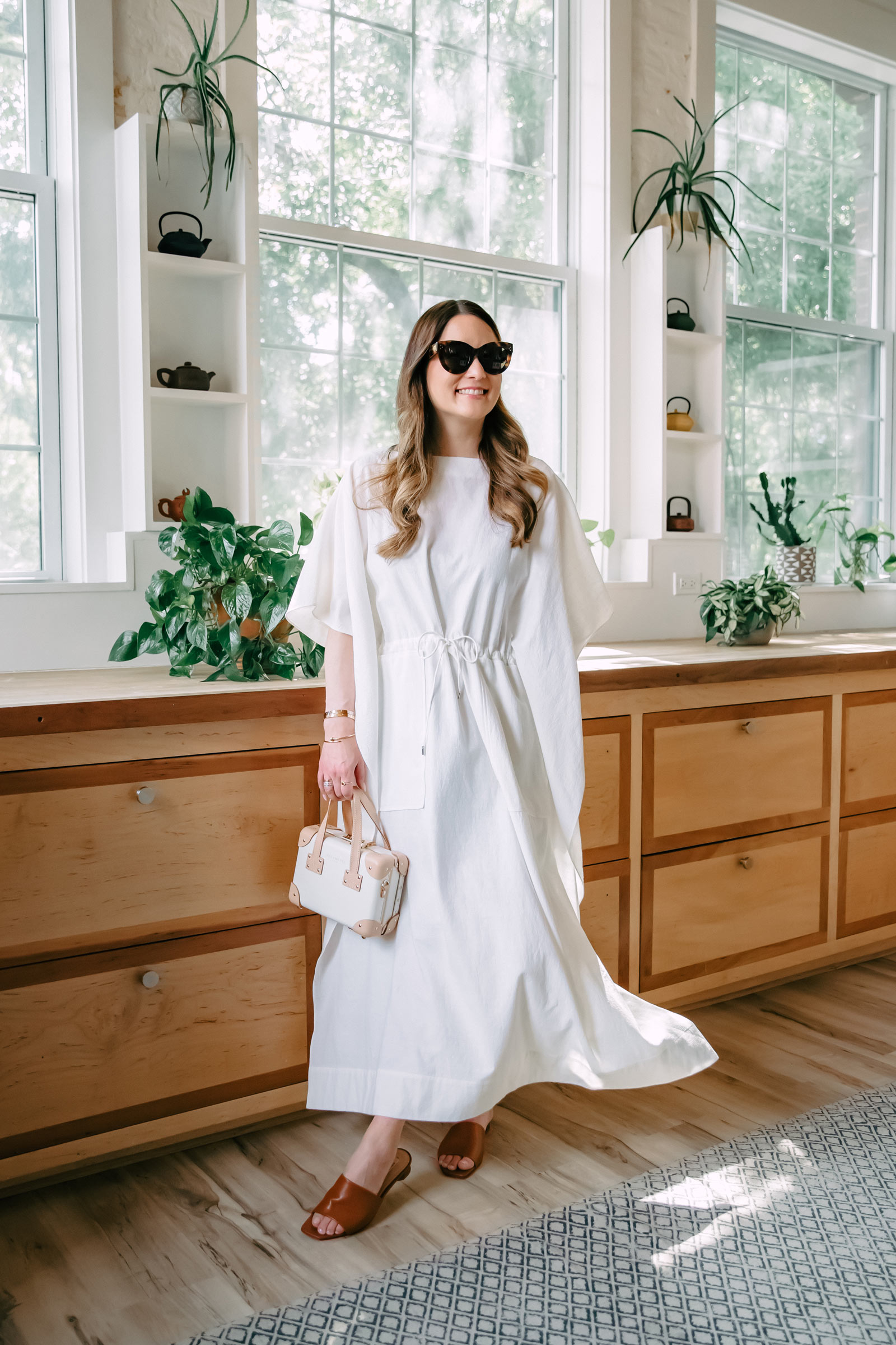 Jennifer Lake M.M.LaFleur White Caftan Capsule Collection Summer 2022