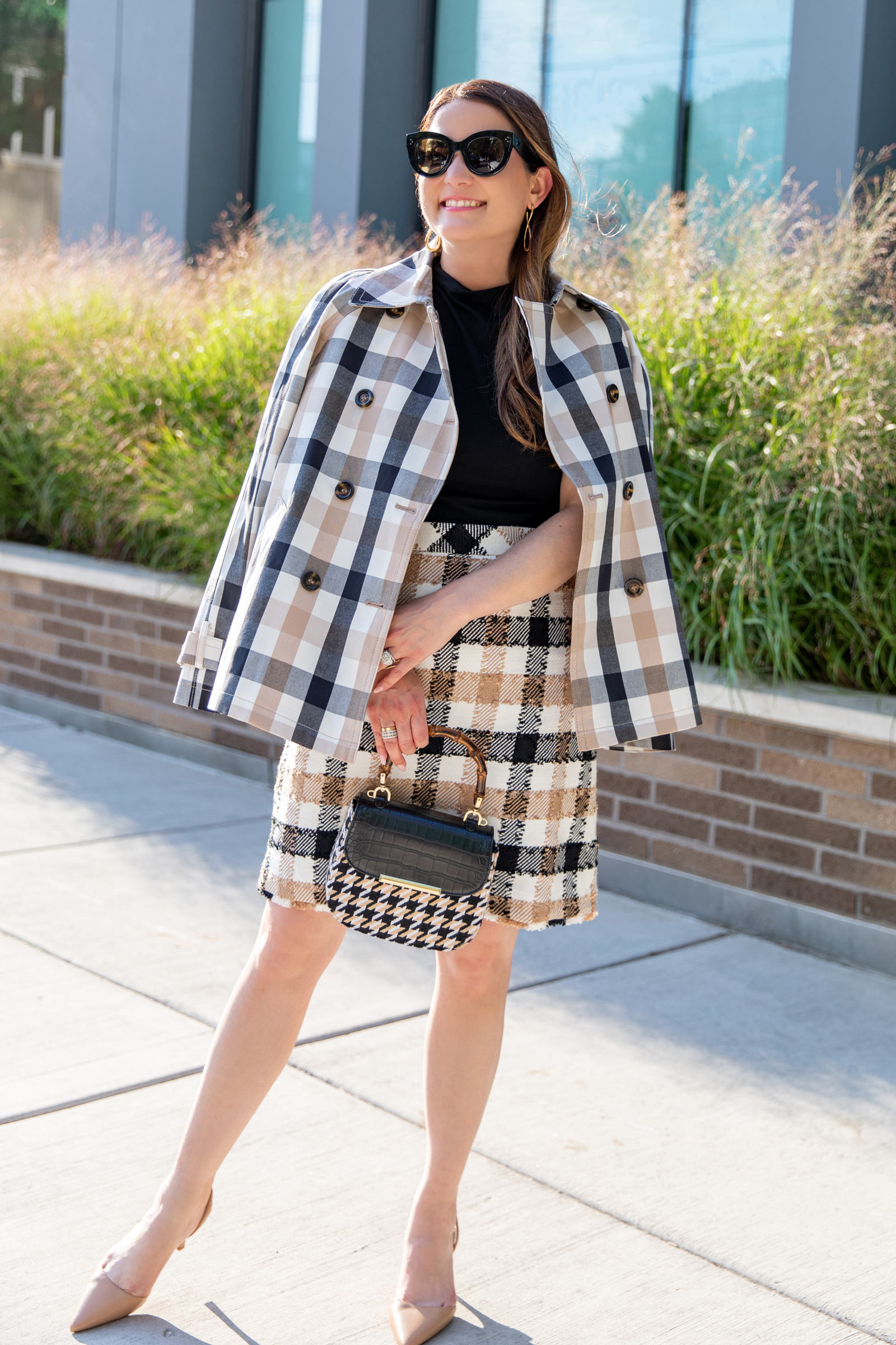 Ann Taylor Houndstooth Bag