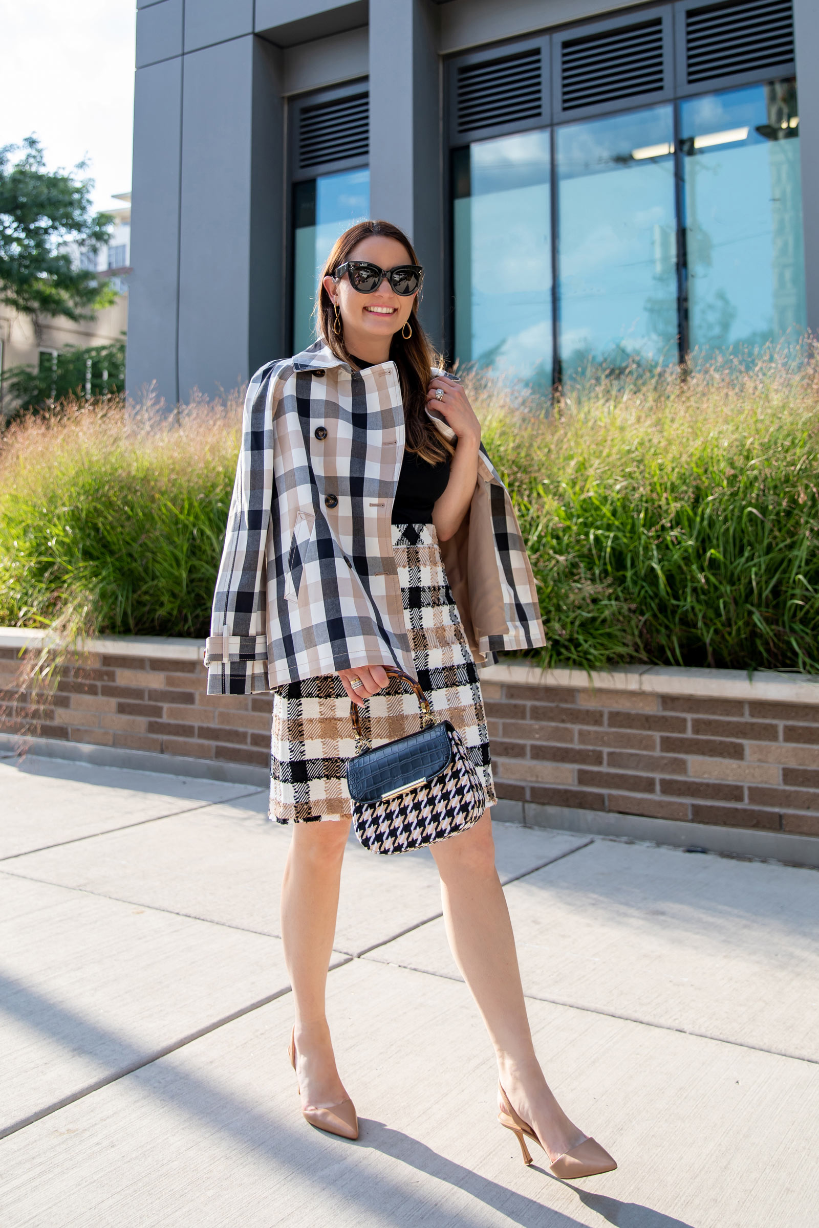 Ann Taylor Plaid Outfit