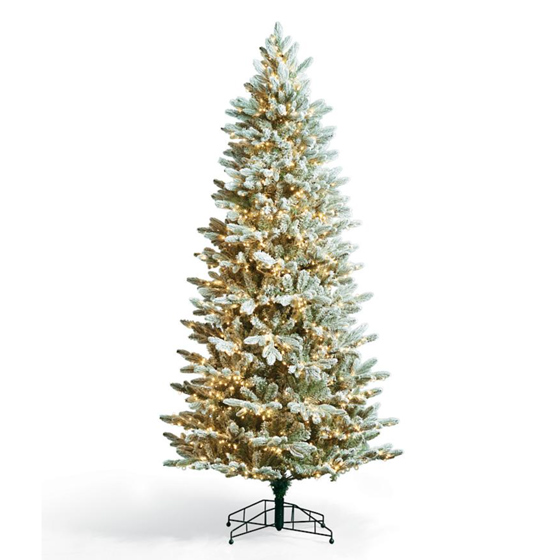 Frontglate Slim Profile Tree | Best Flocked Christmas Tree