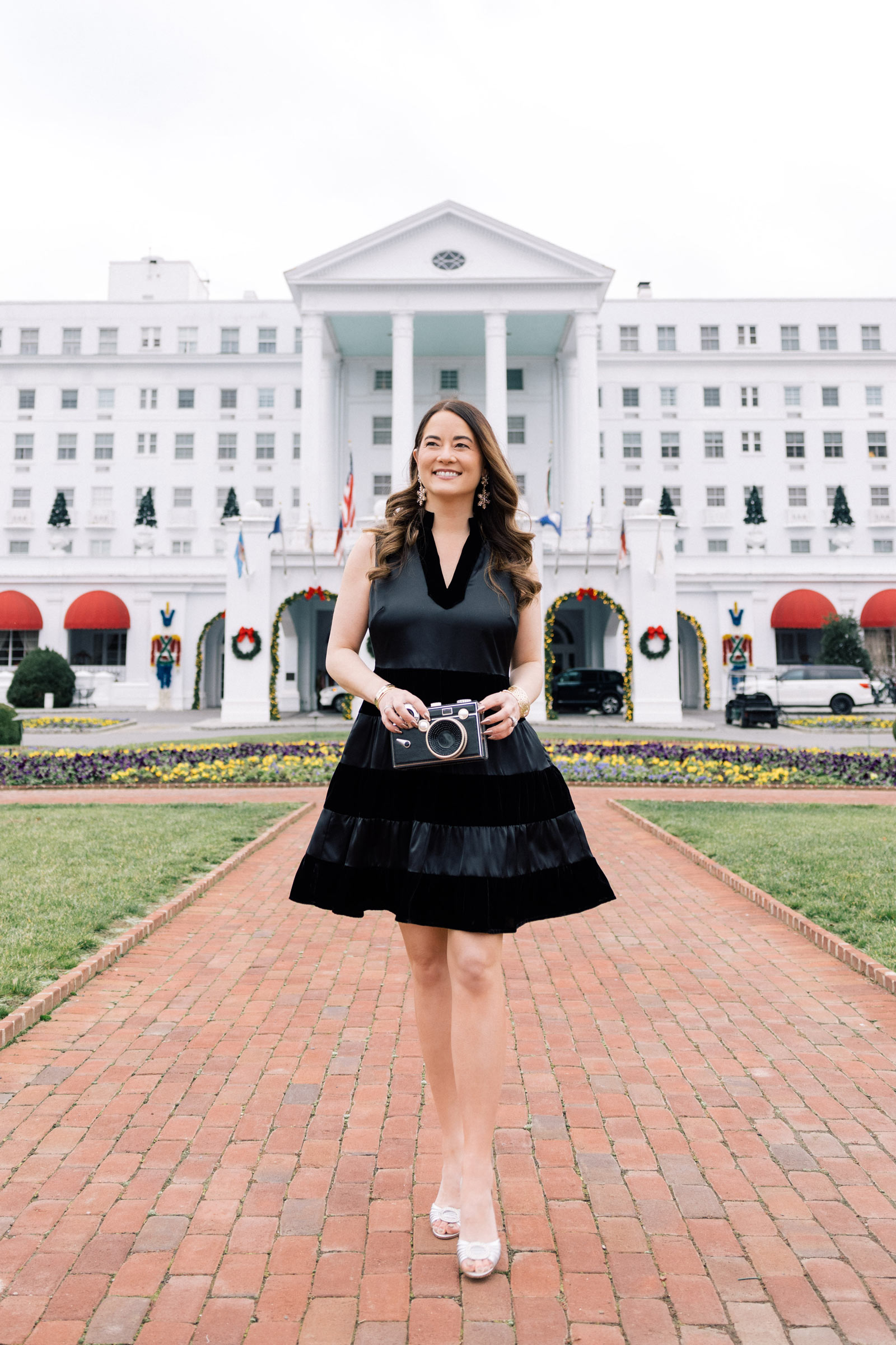 Sail to Sable Holiday Capsule Black Velvet Holiday Dress