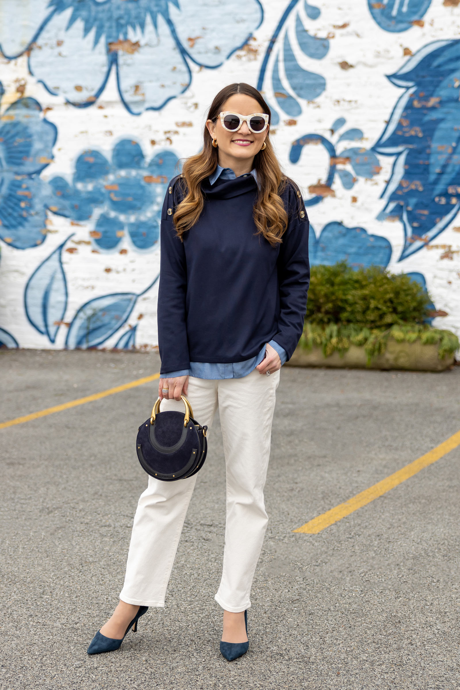 Ann Taylor Navy Turtleneck