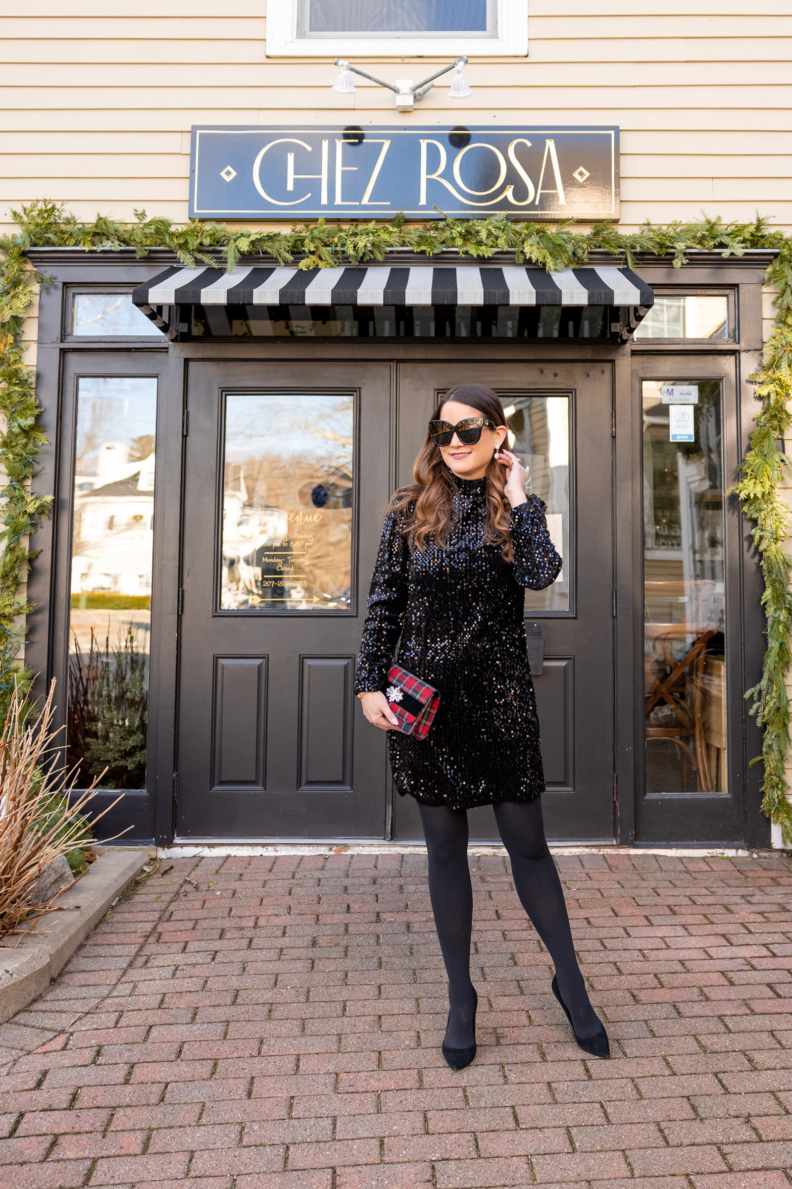 Sanctuary Black Sequin Dress