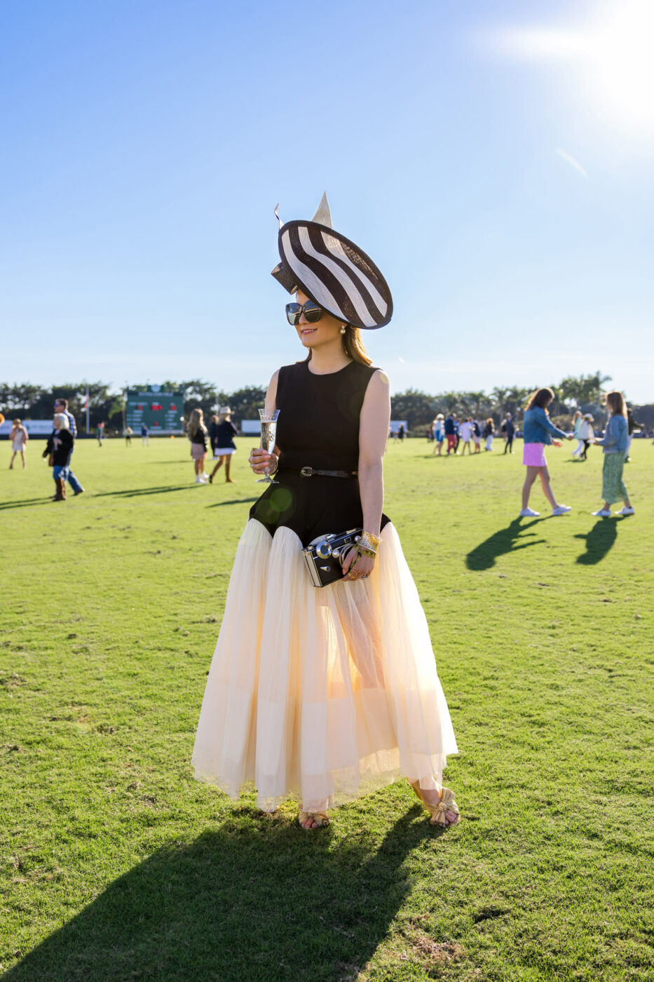 Louis Vuitton coffee table on display at the Palm Beach Polo Golf