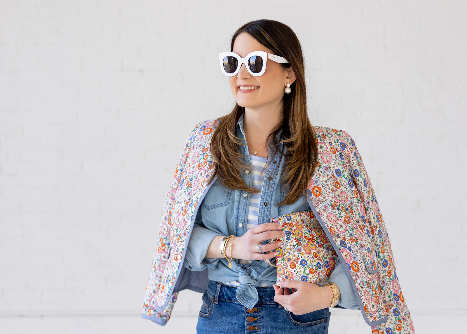 Talbots Floral Jacket