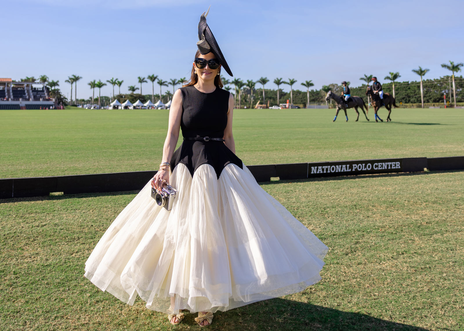 Louis Vuitton coffee table on display at the Palm Beach Polo Golf