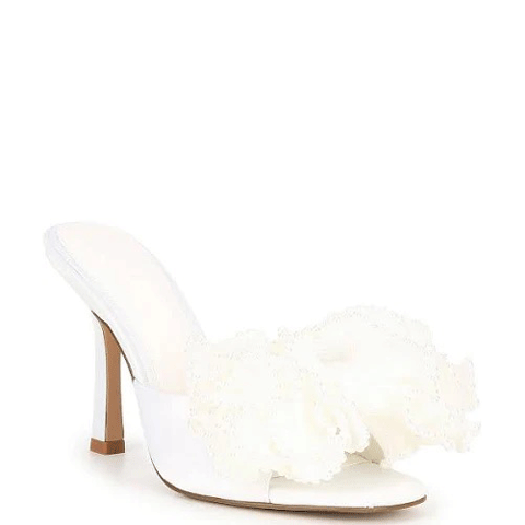 Harlow Chiffon Pearl Sandals