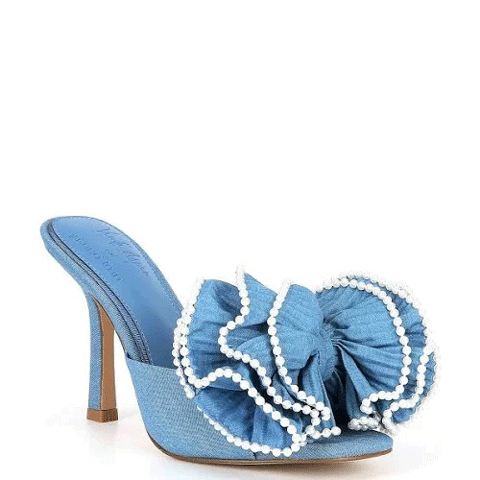 Venita Aspen Harlow Denim Bow Sandals