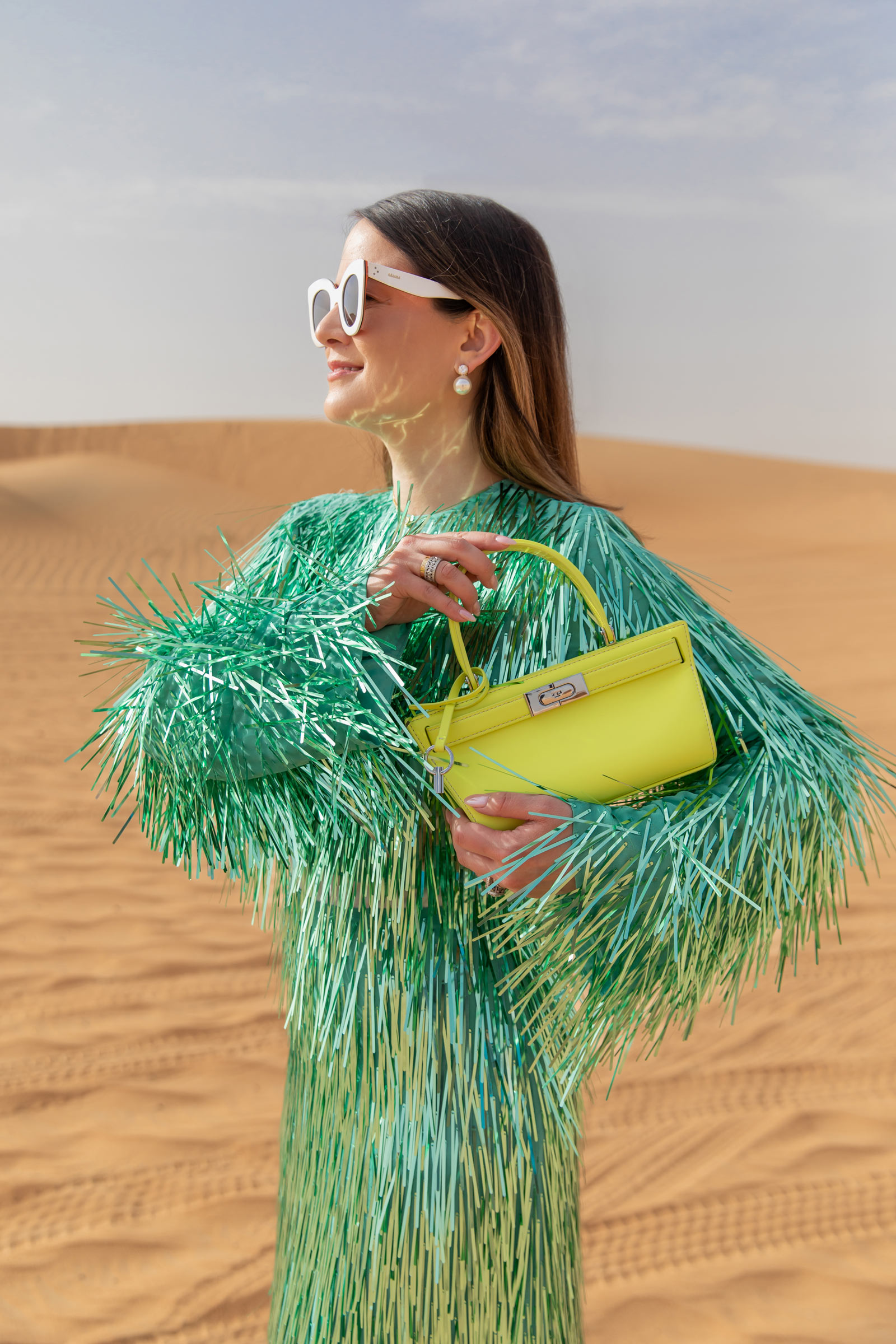 Mint Green Dress Fringe