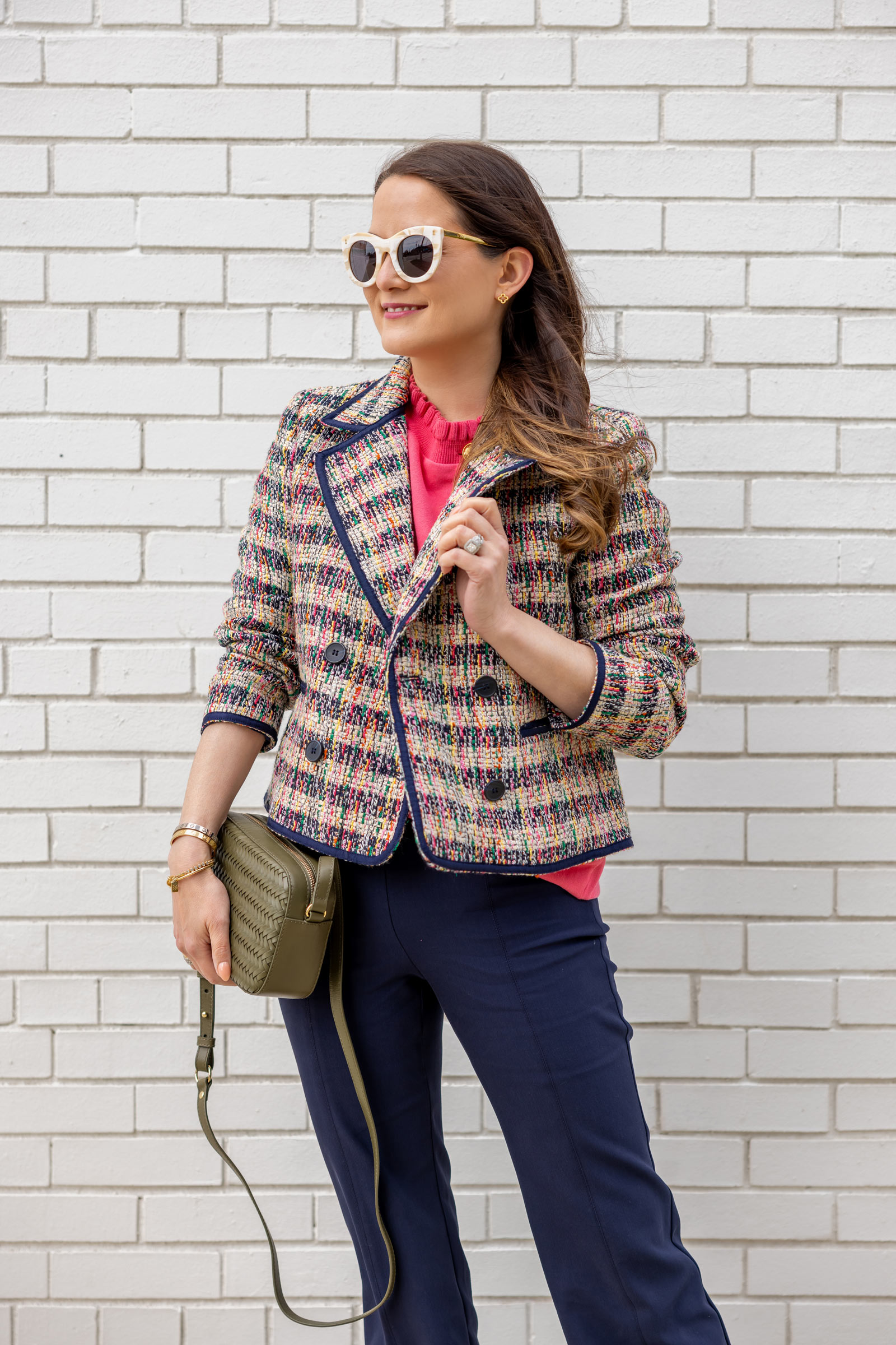 Talbots Multicolor Tweed Jacket Colorful Fall Layers