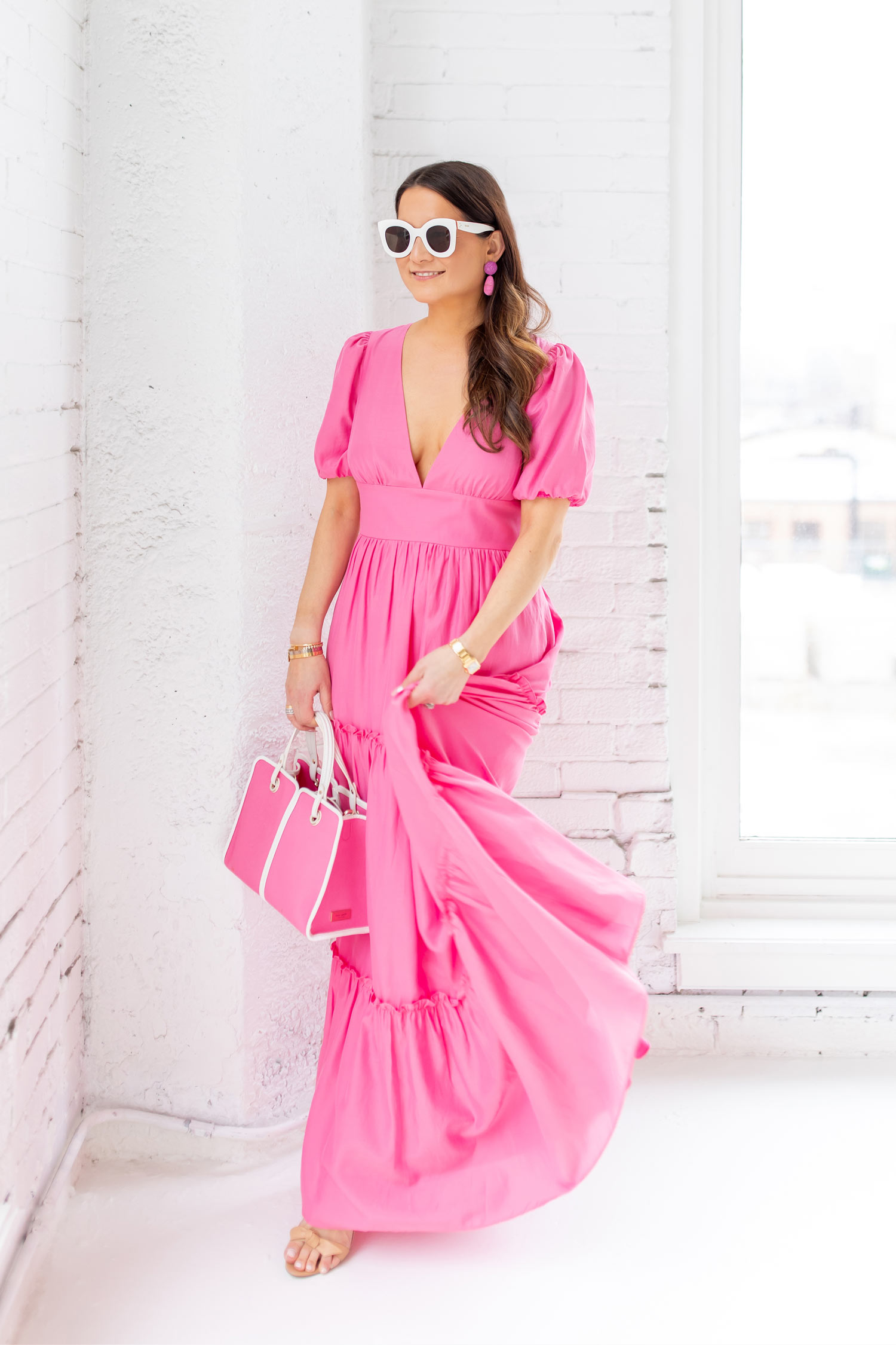 Jennifer Lake Sail to Sable Pink Dress