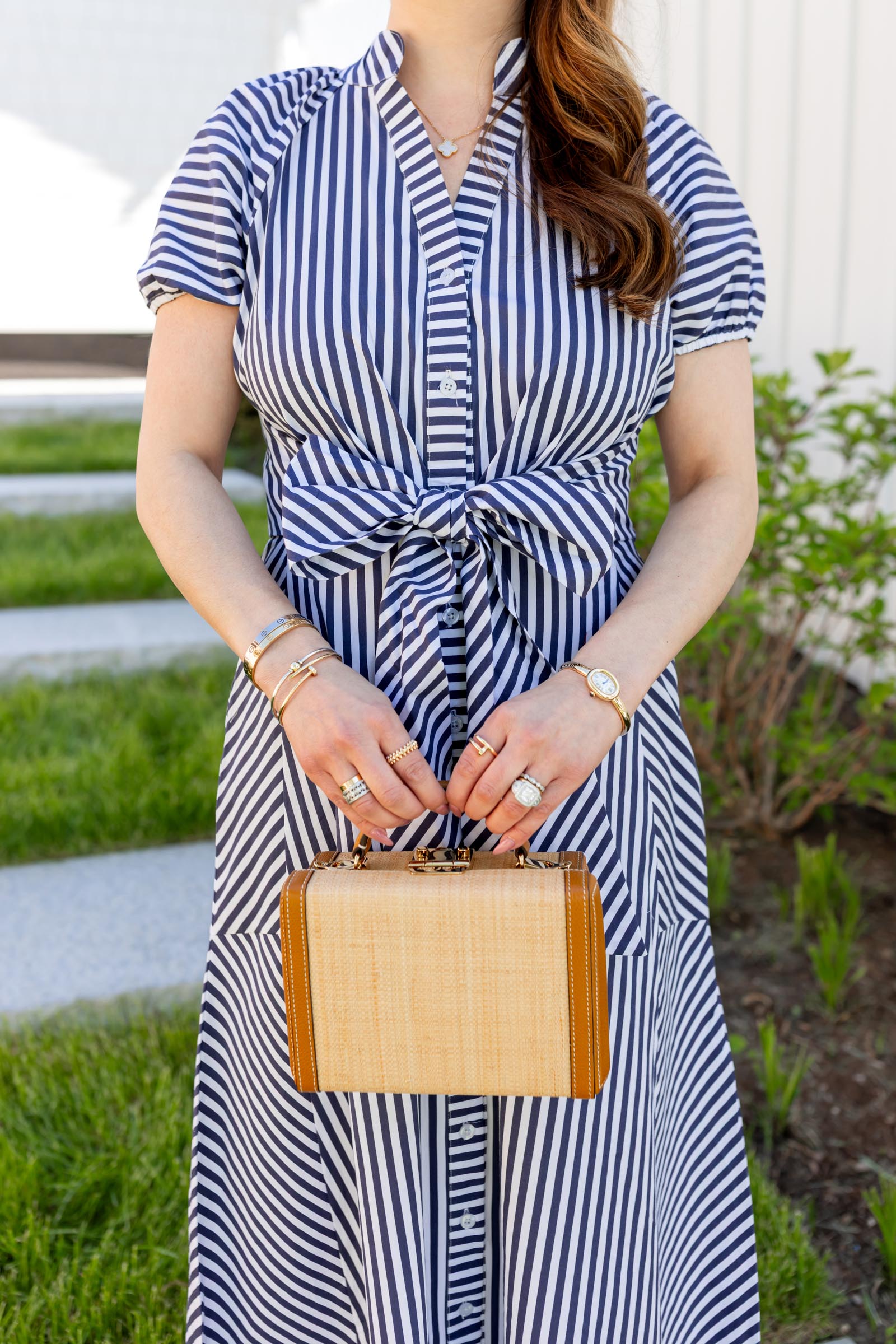 Jennifer Lake Sail to Sable Summer Abby Stripe Dress
