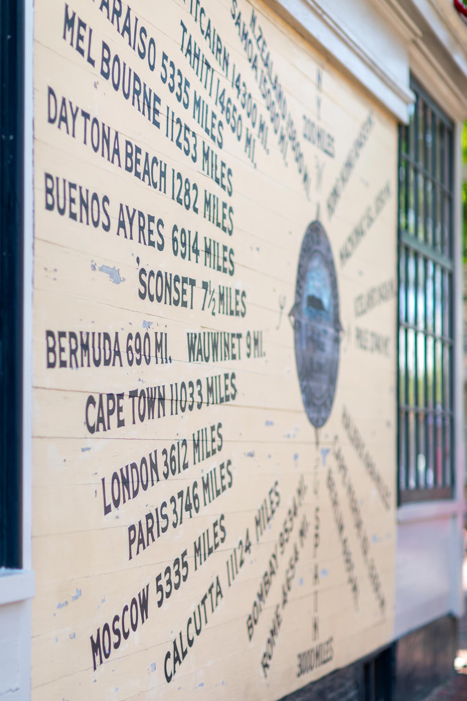 Nantucket Compass Mural