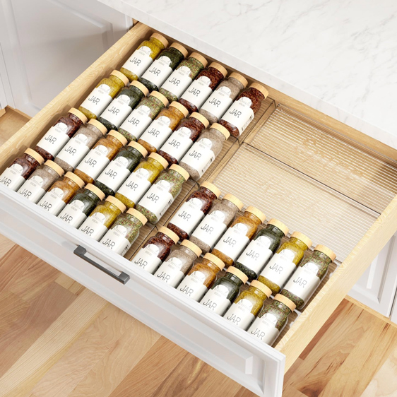 Expandable Spice Drawer Organizer