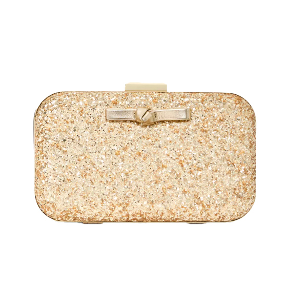 Gold Glitter Clutch