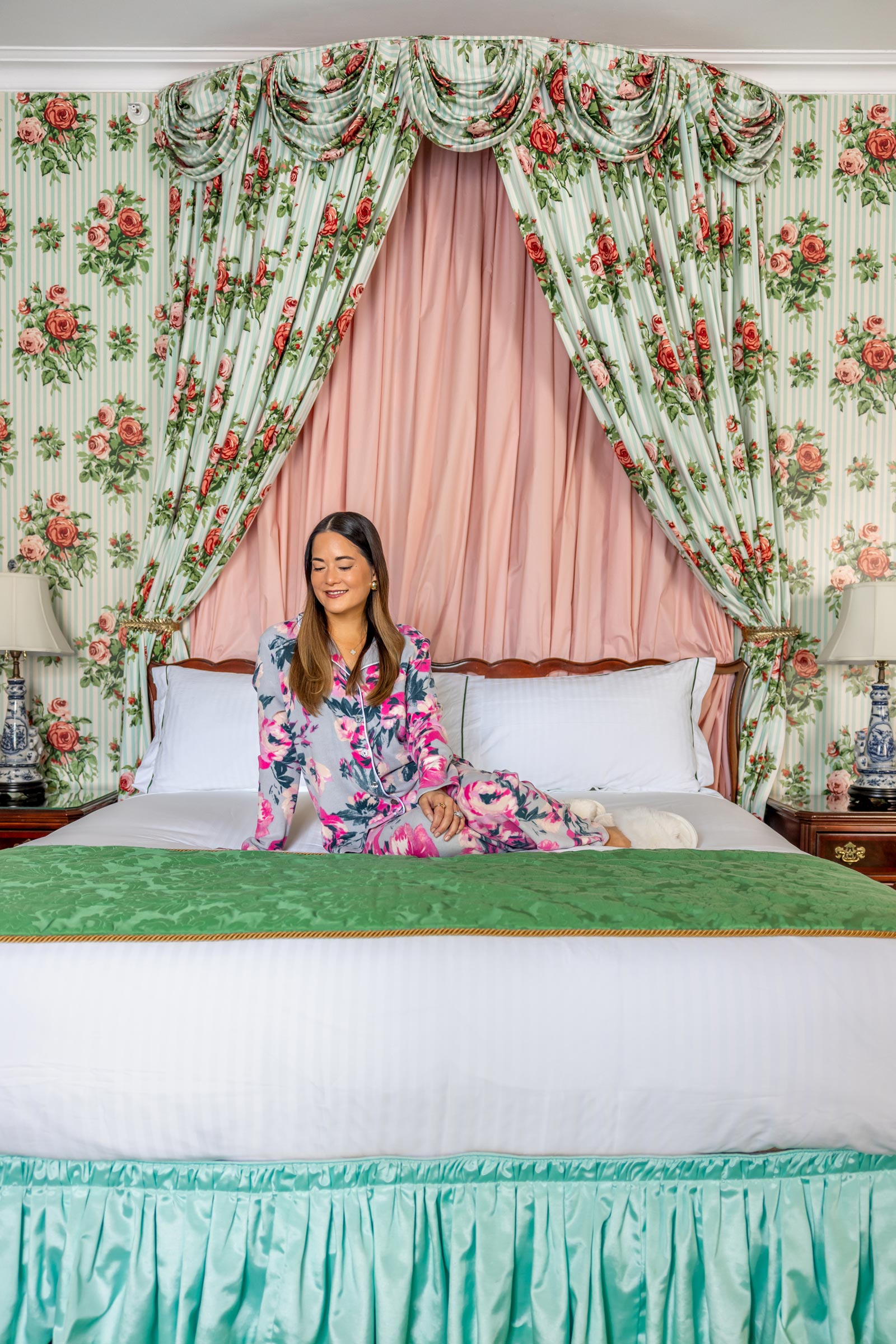 Jennifer Lake Cuddl Duds Floral Pajamas