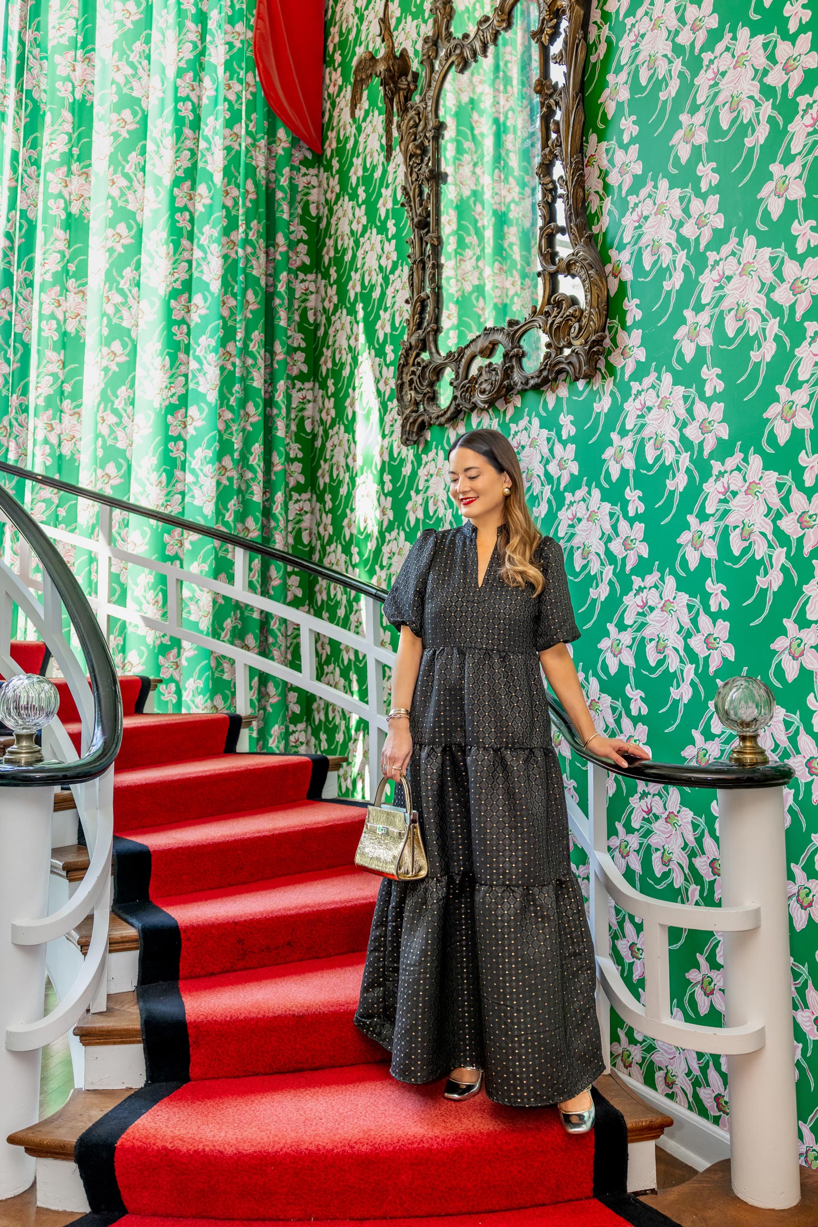 Jennifer Lake Marie Maxi Black Gold