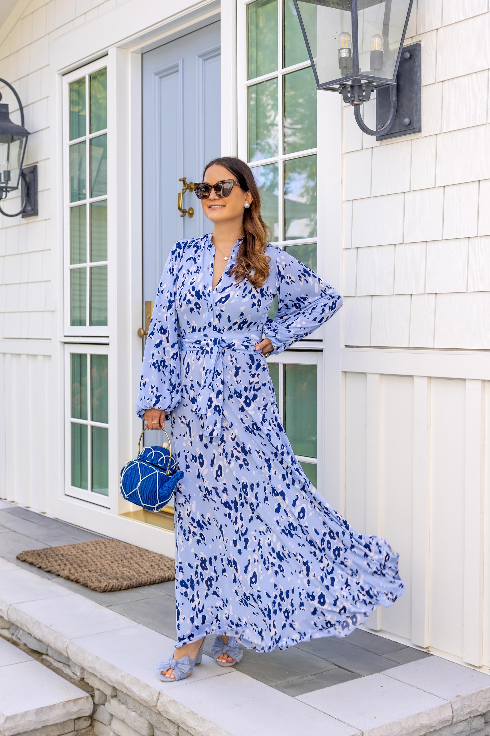 Kelly Golightly Blue Print Caftan